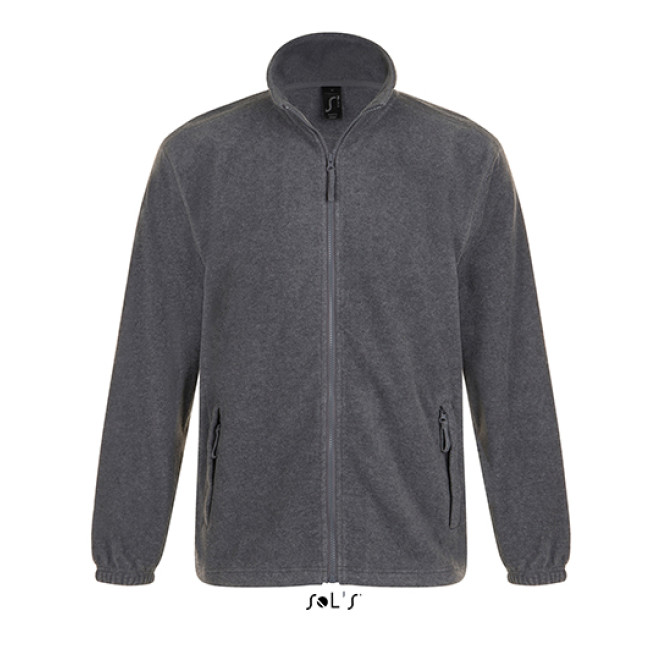 Fleece Jacke North | bis 5XL, Farben: grey melange