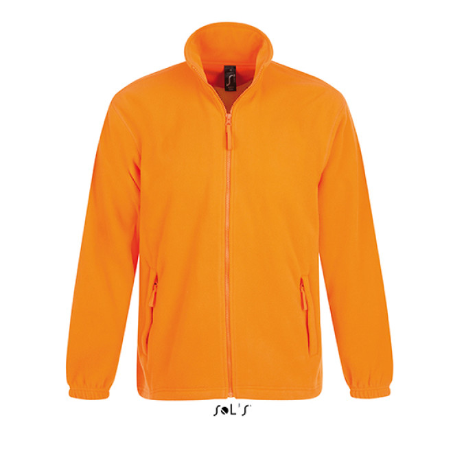 Fleece Jacke North | bis 5XL, Farben: neon orange