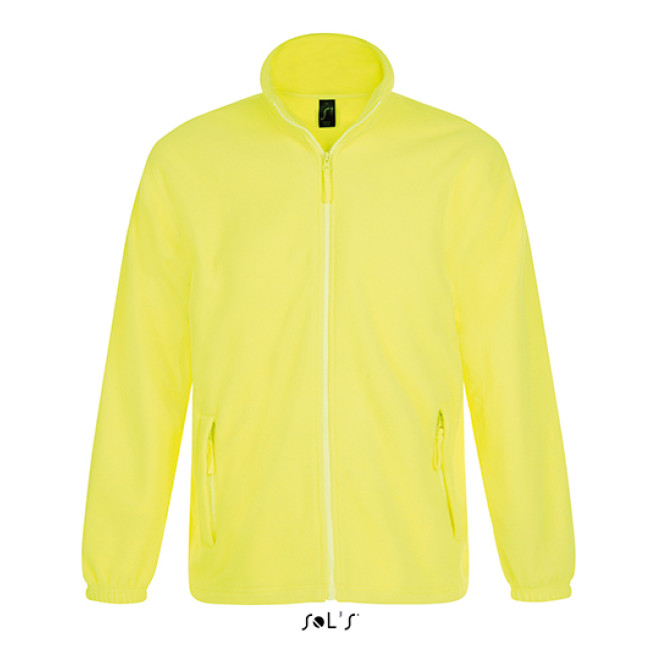 Fleece Jacke North | bis 5XL, Farben: neon yellow