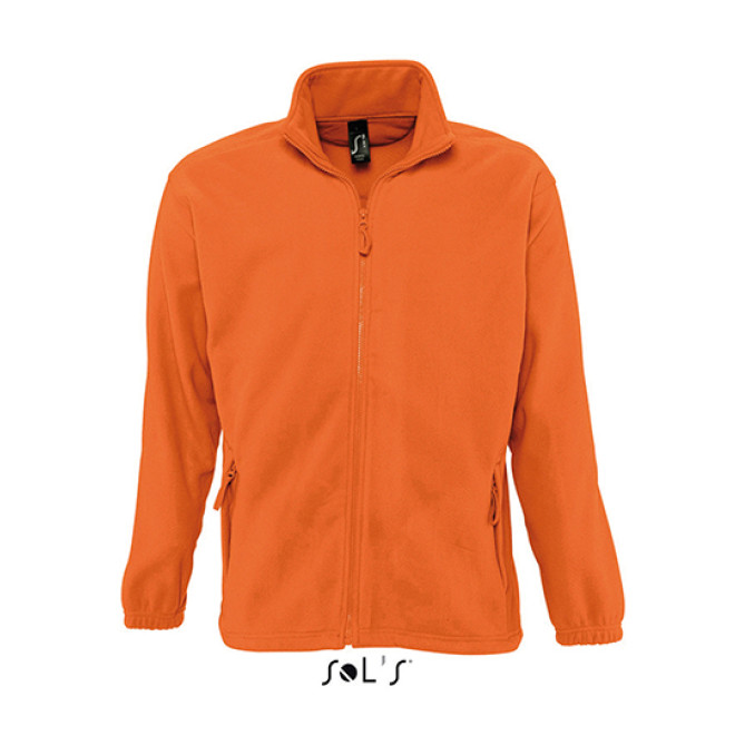 Fleece Jacke North | bis 5XL, Farben: orange