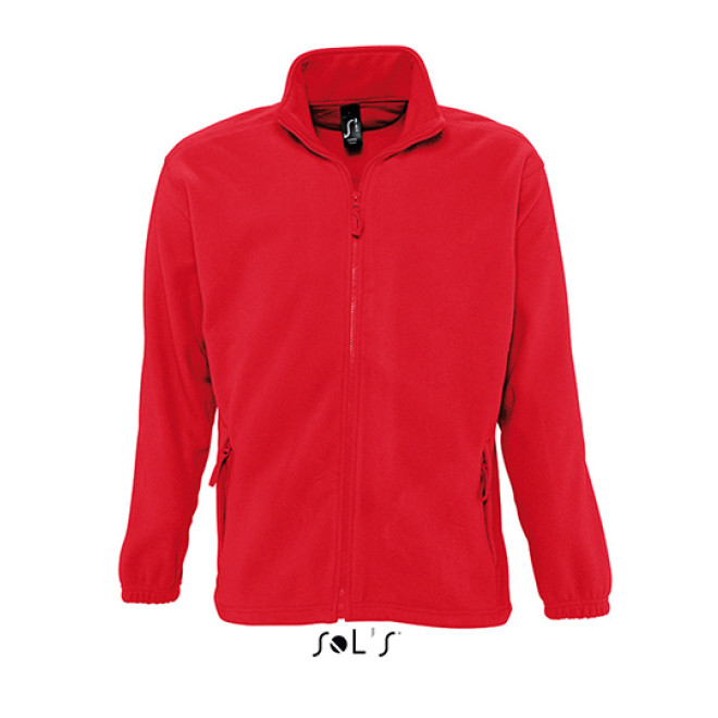 Fleece Jacke North | bis 5XL, Farben: classic red