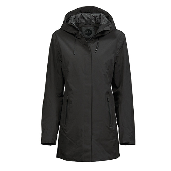 Womens All Weather Long Jacket | bis 3XL, Farben: schwarz