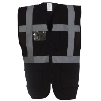 Warn- und Signalweste Executive, Farben YOKO: black