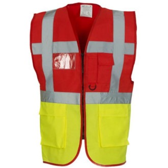 Warn- und Signalweste Executive, Farben YOKO: red/yellow