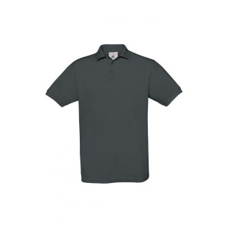 Piqué Polo Safran - Baumwolle | bis 2XL, Farben: dark grey