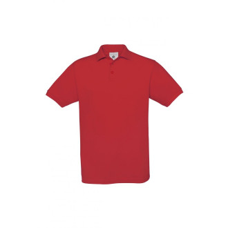 Piqué Polo Safran - Baumwolle | bis 2XL, Farben: red