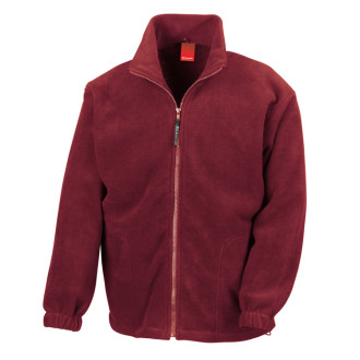 Full Zip Active Fleece Jacke | bis 2XL, Farben Result Fleece: burgundy