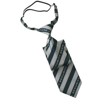 Krawatte: Regattes | Motiv SECURITY - 2farbig, Farben: silber-marine