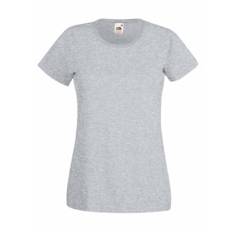 Lady-Fit Valueweight T | Baumwolle, bis 2XL, Farben Fruit of the Loom: heather grey