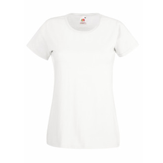 Lady-Fit Valueweight T | Baumwolle, bis 2XL, Farben Fruit of the Loom: white