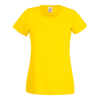 Lady-Fit Valueweight T | Baumwolle, bis 2XL, Farben Fruit of the Loom: yellow