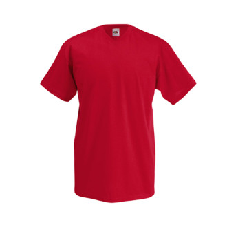 Mens V-Neck-Tee | bis 5XL, Farben Fruit of the Loom: red, Größen: S