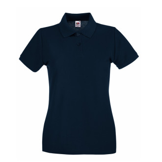 Damen Premium Polo - Baumwolle | bis 2XL, Farben Fruit of the Loom: deep navy