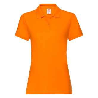 Damen Premium Polo - Baumwolle | bis 2XL, Farben Fruit of the Loom: orange