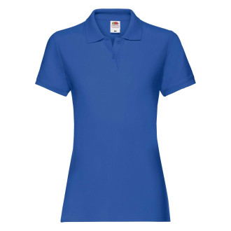 Damen Premium Polo - Baumwolle | bis 2XL, Farben Fruit of the Loom: royal