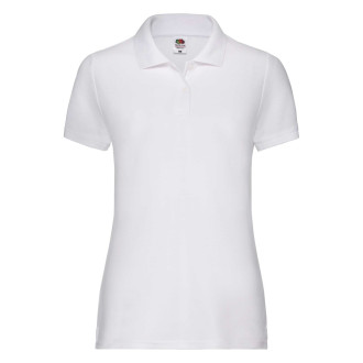 Damen Piqué Polo | Mischgewebe bis 2XL, Farben: white