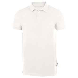Herren Heavy Stretch Polo - Mischgewebe | bis 5XL, Farben: white