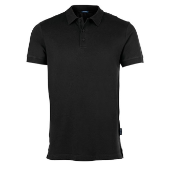 Herren Heavy Stretch Polo - Mischgewebe | bis 5XL, Farben: black