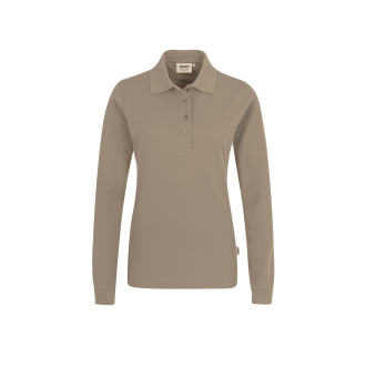 Women Premium Performance Langarm-Polo | Mischgewebe - bis 6XL, Farben Hakro: khaki