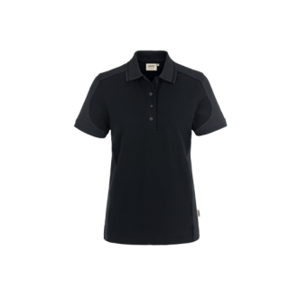 Damen-Polo Contrast Performance | bis 6XL, Farben Hakro: schwarz-anthrazit