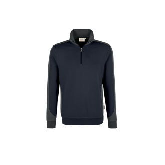 Zip-Sweatshirt Contrast Performance | bis 6XL, Farben Hakro: tinte-anthrazit