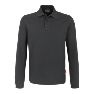 Premium Performance Langarm-Polo - Mischgewebe| bis 6XL, Farben: anthrazit