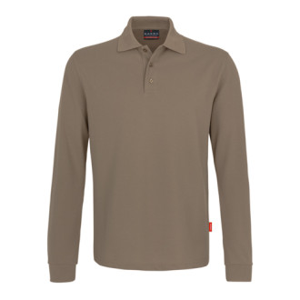 Premium Performance Langarm-Polo - Mischgewebe| bis 6XL, Farben: nougat