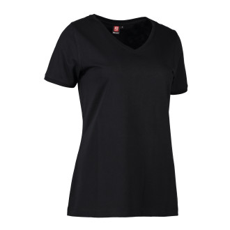 HACCP Damen T-Shirt V-Ausschnitt | bis 6XL, Farben: schwarz