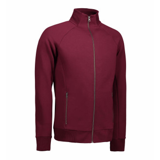 Full Zip Sweat | bis 4XL, Farben: bordeaux
