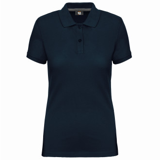 Damen Polo Anti-Bakteriell & Anti-Pilling - Mischgewebe| bis 3XL, Farben: navy