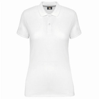 Damen Polo Anti-Bakteriell & Anti-Pilling - Mischgewebe| bis 3XL, Farben: white
