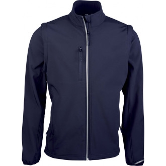 Softshelljacke mit abnehmbaren Ärmeln | bis 5XL, Farben: navy