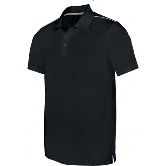 Herren Polo Quick Dry - Polyester | bis 3XL, Farben: black