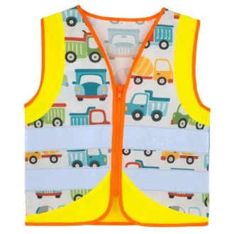Kinder-Warnweste ACTION, Motive: Baufahrzeuge