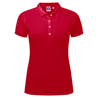 Ladies Stretch Polo - Mischgewebe | bis 2XL, Farben: classicred