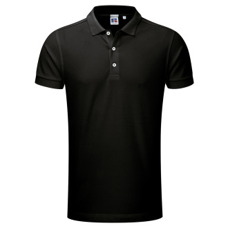 Mens Stretch Polo | bis 3XL, Farben: black