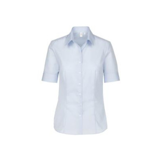 Seidensticker REGULAR Fit Bluse 1/2-Arm | BÜGELFREI, Farben: hellblau