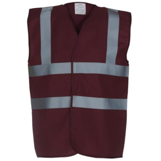 Warn- und Signalweste | 13 Farben, Farben: maroon