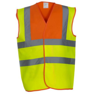 Warn- und Signalweste | mehrfarbig, Farben YOKO: yellow/orange