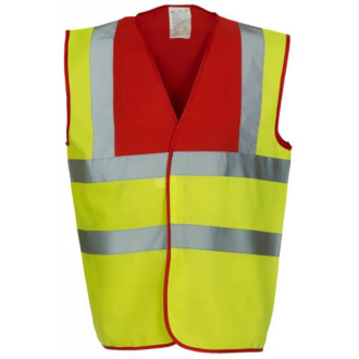 Warn- und Signalweste | mehrfarbig, Farben YOKO: yellow/red