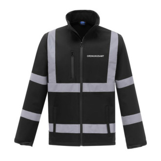 High Visibility Softshell Jacket | bis 4XL, Farben: schwarz