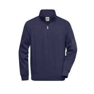 Workwear Half Zip Sweat - Mischgewebe | bis 6XL, Farben: navy