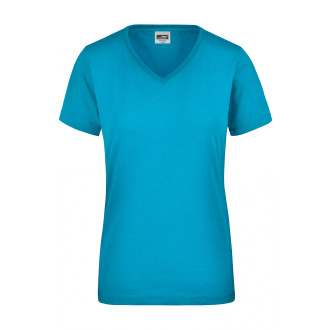 Damen Work-Tshirt | bis 4XL | Mischgewebe, Farben: turquoise