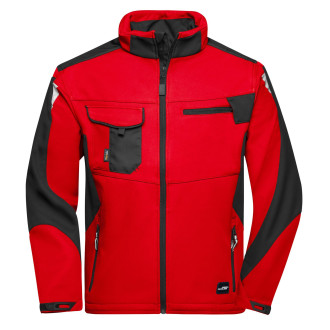 Softshelljacke -STRONG- | bis 6XL, Farben: red/black