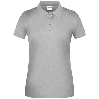 Ladies Bio Workwear Polo | bis 4XL, Farben James & Nicholson: grey heather