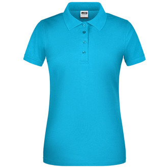 Ladies Bio Workwear Polo | bis 4XL, Farben James & Nicholson: turquoise
