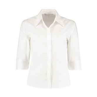 Bluse 3/4 Arm | Groessen XS - 4XL, Farben: white