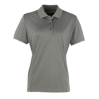 Women's Coolchecker Piqué Polo - Polyester | bis 2XL, Farben: dark grey