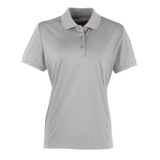 Women's Coolchecker Piqué Polo - Polyester | bis 2XL, Farben: silver