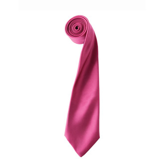Colours Collection - Satin Krawatte, Krawatten- und Tuchfarben: hotpink